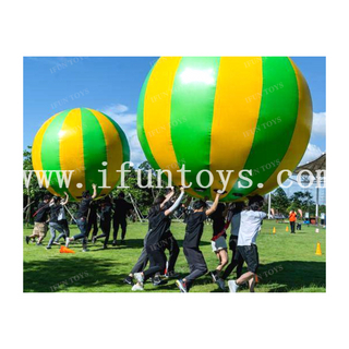 Interactive Team Building Game Giant Inflatable Race Ball / Running raise ball