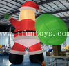6m Tall Giant Christmas Decoration Inflatable Santa Claus with LED Light for New Year Holiday