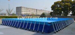Customized Portable PVC Framed Water Pool Swimming Pool Metal Frame Above Ground Intex Frame Pool for Amusement Park