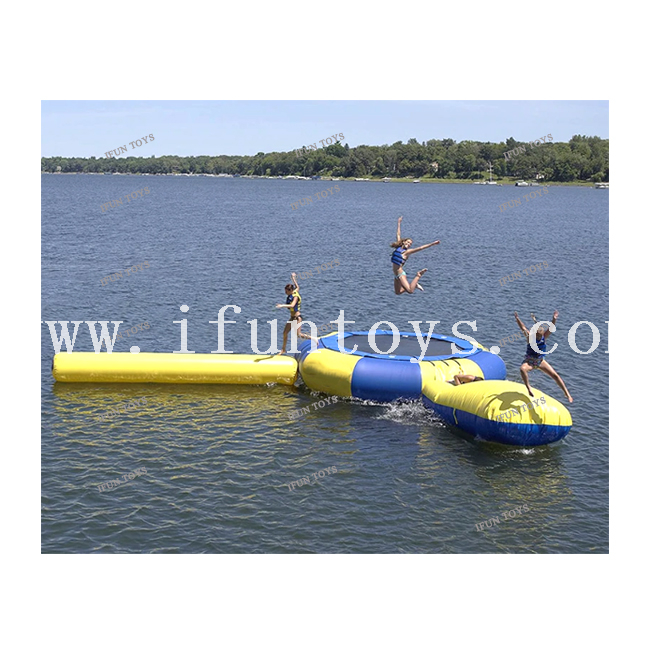 Aqua Park Inflatable Water Trampoline Combo with Slide / Jumping Blob / Tube / Inflatable Floating Water Park for Kids and Adults
