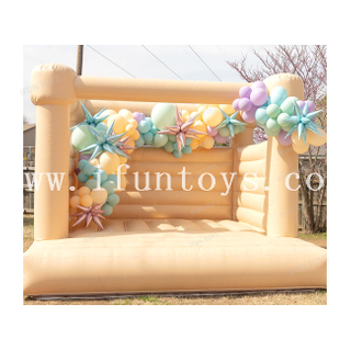 Most Popular Outdoor Party White Inflatable Jumping House Bouncy Castle Wedding Bouncer for Kids and Adults