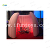 Outdoor Bobile Psychedelic blow up Inflatable office pod/led dj booth/photobooth tents for events
