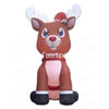 Christmas Decoration Inflatable Rudolph the Red-Nosed Reindeer Christmas Mascot Reindeer for Yard / Garden