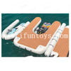 Inflatable Swim Island Bar Lounge Raft with Vinyl & PVC Material for Resort Commercial Residential Outdoor Use