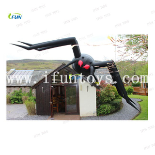Outdoor Halloween Decor Inflatable Insect Figure/ Spider Model Balloon for Wall Decoration