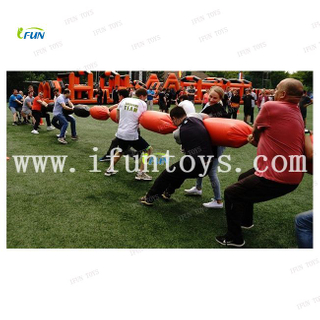 Cheap funny party games Inflatable team building equipmet/Sausage rope/tug of war For Teambuilding