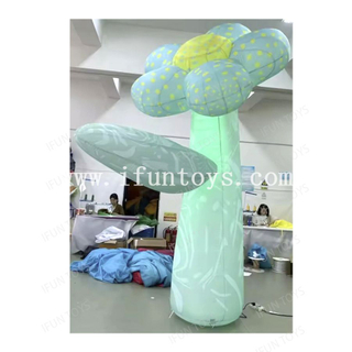 Garden Decoration Street Festivals Large Light Up Inflatable Flowers LED Flower Balloon for Stage Decoration