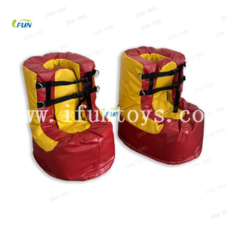 Outdoor fun team building Inflatable big foam speed shoes racing games For Teambuilding/teamwork