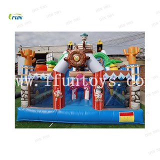 Outdoor tobogan inflable combinado inflatable bounce house Combo slide jumping castle for kids