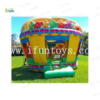 Party Rental Equipmene Playhouse Inflatable Easter Basket Bounce House Jumper Bouncing Castle For Kids