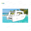 Water Play Equipment Folding Catamaran Inflatable Ride-ons Multihull Center Console Boat House For Family Holiday