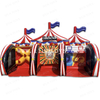 Party Rental Equipment Inflatable Carnival Game Ring Toss Speed Pitch and Basketball Axe Throwing Frisbee Toss Knock Me Out