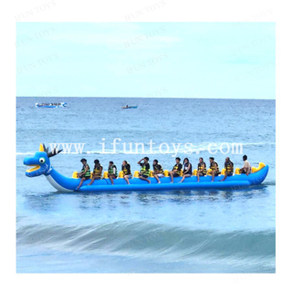 Interactive Water Sport Game Inflatable Towable Dragon Boat Flying Fish PVC Inflatable Banana Boat Inflatable Sea Sled