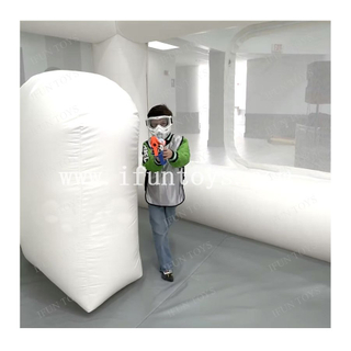 Outdoor Indoor Interactive Battle Field Inflatable Nerf War Arena Kids Adults Inflatable Paintball Field Combat Arena