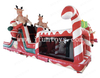 Christmas Obstacle Course Festival Inflatable Obstacle Course for Holiday Events