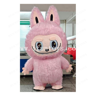 Festival Decoration Inflatable Walking Wearable Labubu Mascot Costume Giant Size Cartoon Character Labubu Clothes