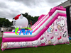 Large Hello Kitty Dual-Lane Blow Up Bouncer Slide Inflatable Pink Cat Slide for Birthday Party Rental
