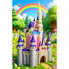Custom Inflatable Fairytale Castle Outdoor Party Decoration Giant Pink Princess Palace for Amusement Park