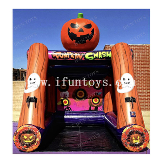 Pumpkin Smash Axe Game Inflatable Axe Throwing with a Halloween Twist for Kids and Adults
