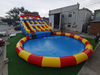Commercial Giant Outdoor Inflatable Playground Combo Obstacle Course Slide Pool City Castle with Vinyl & PVC Material