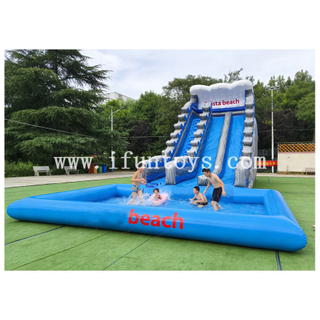 Commercial Grade Inflatable Water Slide with Air Sealed Swimming Pool Outdoor Water Park for Adults And Kids Rental Business