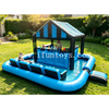 Giant Inflatable Swim Up Pool Bar Multi Person Floating Water Lounge Island Commercial Swimming Pool Bar Set with Canopy