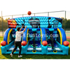 Commercial 3 Lanes Inflatable Basketball Shooting Game Sport Game Inflatable Basketball Hoop Toss Shootout For Team Building Events