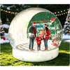 Commercial Inflatable PVC Snow Globe Bubble House Tent with Mattress Floor And Changeable Backdrop for Christmas Outdoor Party