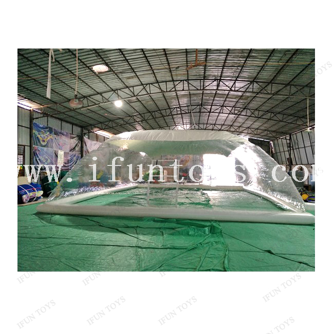 Portable Inflatable Pool Bubble Dome / Transparent Inflatable Pool Cover Tent / Swimming Pool Cover Tent for Outdoor Use