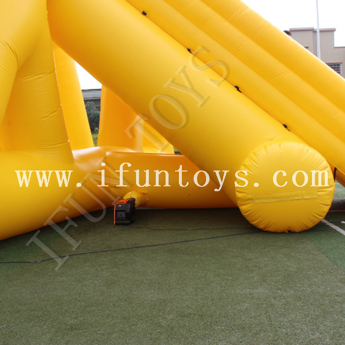 3 Lanes Inflatable Hippo Water Slide / Trippo Waterslide for Sale