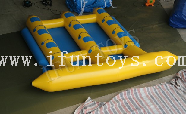 Commercial Inflatable Water Fly Fish / Banana Boat / Fly Fishing Boat Tube for Water Game