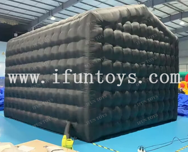 Portable Inflatable Nightclub Disco Tent Giant VIP Party Cube Night Club Bar With LED Lighting for Event