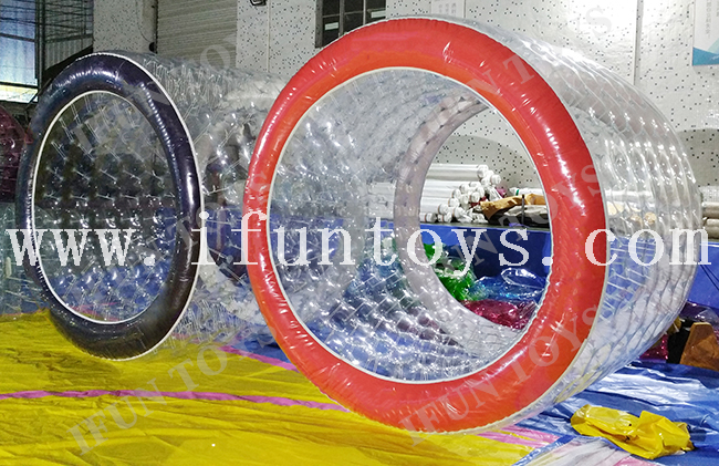 Cheap Water Play Equipment PVC / TPU Inflatable Zorb Roller Water Walking Roller / Aqua Rolling Ball for Kids and Adults