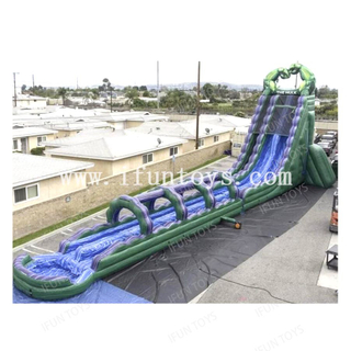 Superhero The Hulk Bouncer Slide Large Dual Lane Inflatable Water Slide with Detachable Pool for Commercial Use