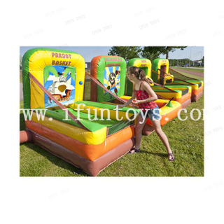 Outdoor 4 in 1 inflatable carnival games for sales with oxford fabric light material