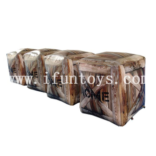 Paintball equipment Inflatable Archery Bunkers box inflatable paintball obstacle for CS game