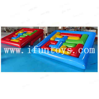 Outdoor play equipment Inflatable Block Jigsaw Puzzles Team Building Tetris Brick Game For Adult