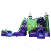Monster Dragon Dual Lane Combo Soft Playground Inflatable Jumping Bouncy House with Slide And Pool for Kids And Adults