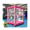 Inflatable Money Machine Exciting Money Grab Booth Cash Cube with Blowers Bubble Balloon Tent for Wedding Party Event