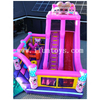 LOL Inflatable Bouncer House Combo Pink Inflatable Dry Slide Bouncer for Girls' Party Princess Inflatable Bouncy Castle
