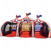 Party Rental Equipment Inflatable Carnival Game Ring Toss Speed Pitch and Basketball Axe Throwing Frisbee Toss Knock Me Out