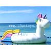 Hot Summer Large Inflatable Unicorn Water Trampoline with Inflatable Slide Combo Floating Aqua Park Equipment for Lake Sea