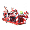 Christmas Obstacle Course Festival Inflatable Obstacle Course for Holiday Events