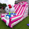Large Hello Kitty Dual-Lane Blow Up Bouncer Slide Inflatable Pink Cat Slide for Birthday Party Rental