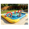 Summer Inflatable Water Park With Pirate Ship Theme Water Channel For Hotel Beach Resort And Amusement Centers