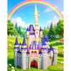 Custom Inflatable Fairytale Castle Outdoor Party Decoration Giant Pink Princess Palace for Amusement Park