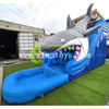 Durable Outdoor Inflatable Shark Slide with Detachable Water Pool 2 in 1 Wet and Dry Water Slide for Backyard & Event Hire