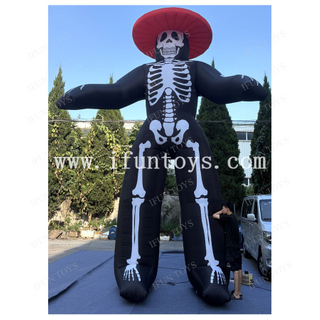 Inflatable Skull Monk Monster for Halloween Activity Halloween Decoration Inflatable Skeleton Monster for Sales