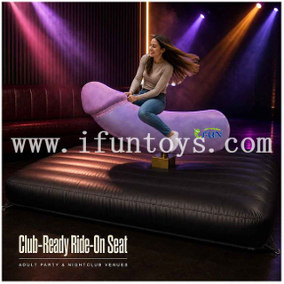 Novelty Inflatable Mechanical Penis/Dildo Ride on Seat Gag Gift for Hen Party Stag Night and Indoor Adult Nightclub Party