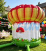 Giant Inflatable Mushroom Tent House Colorful Kids Bouncy Castle Outdoor Party Inflatable Trampoline Jumping Bouncer with Climbing Ramp